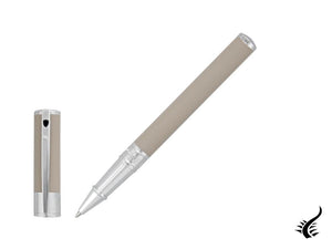 Stylo roller ST Dupont D-Initial, laque, beige, attributs chromés, 262218