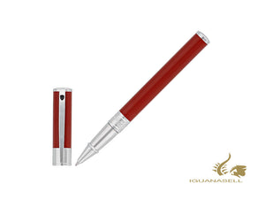 Stylo roller ST Dupont D-Initial, rouge, attributs chromés, 262215