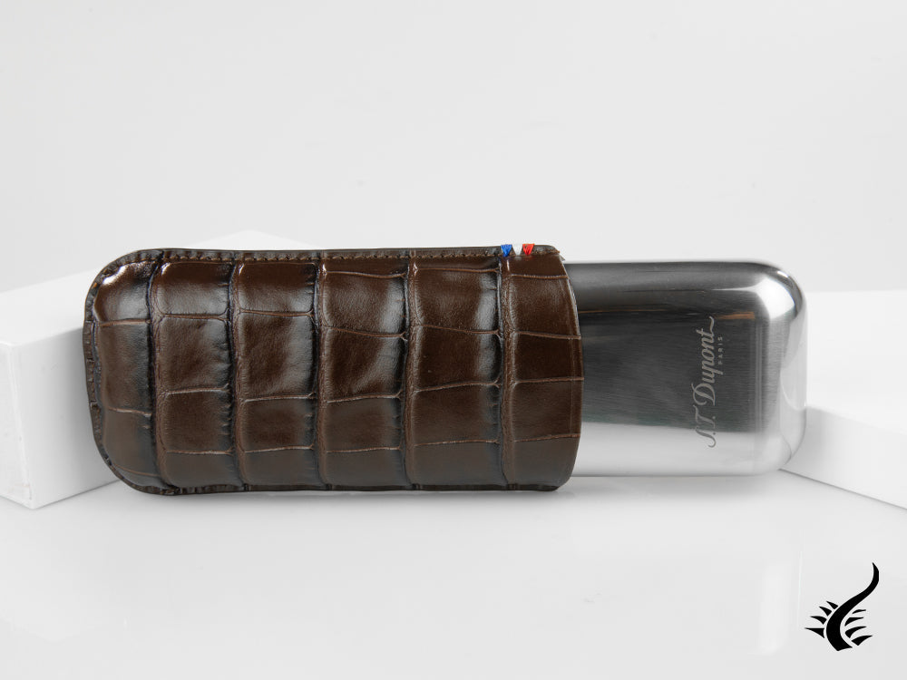 ST Dupont Dandy Accesorios Case, Cuir, Souple, Marron, Base en métal, 183016