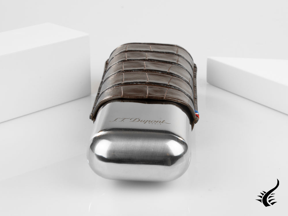 ST Dupont Dandy Accesorios Case, Cuir, Souple, Marron, Base en métal, 183016