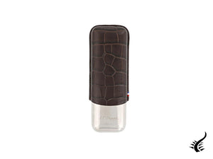 S.T. Dupont Dandy Accesorios Case, Leather, Soft, Brown, Metal base, 183016