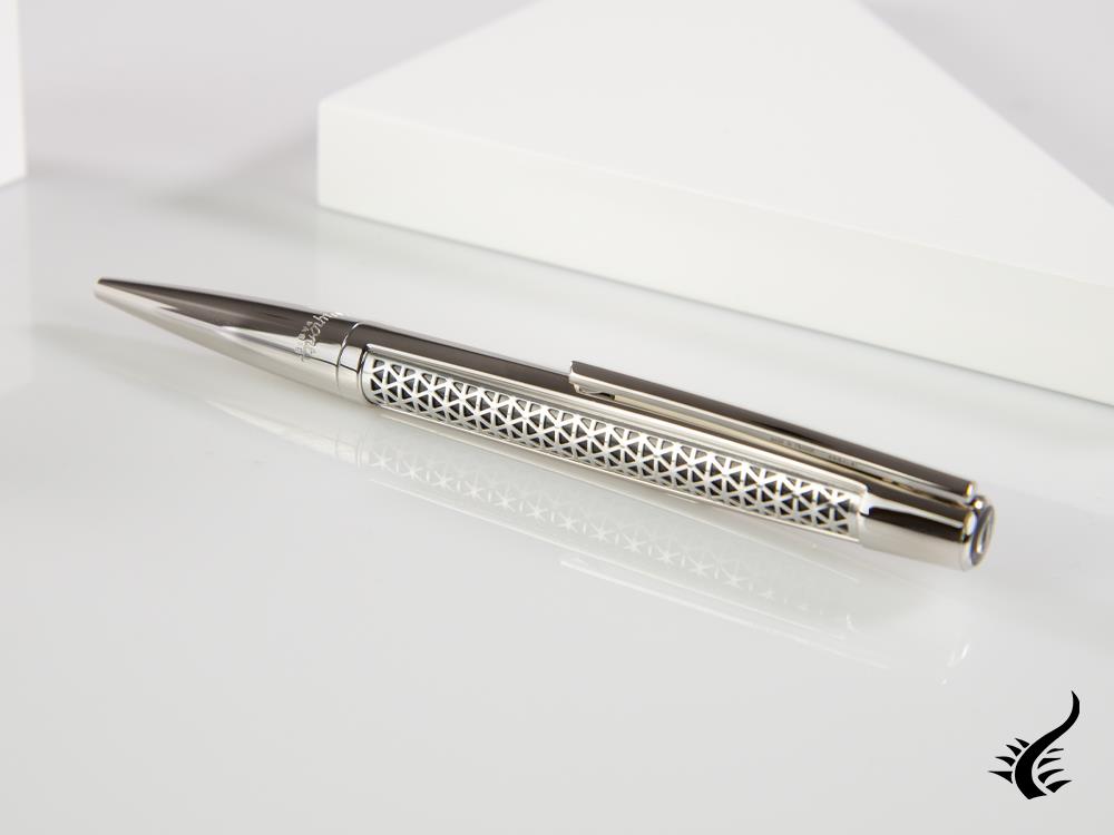 Stylo bille ST Dupont Défi Firehead, Palladium, 405732