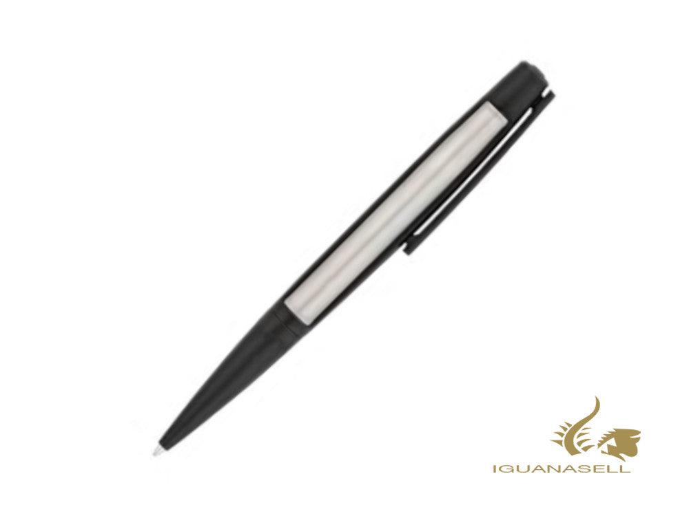 Stylo bille ST Dupont Défi, Fibre de carbone, PVD, Gris et Noir mat, 405735