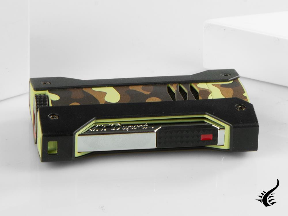 Briquet ST Dupont Défi Extreme Vert Camouflage, Chrome, 021412