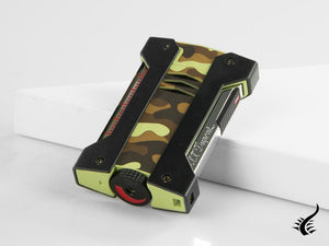 Briquet ST Dupont Défi Extreme Vert Camouflage, Chrome, 021412