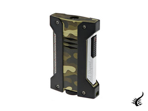 Briquet ST Dupont Défi Extreme Vert Camouflage, Chrome, 021412