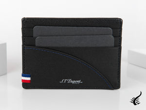 S.T. Dupont Défi Millennium Credit card holder, Leather, Black, 6 Cards, 172004