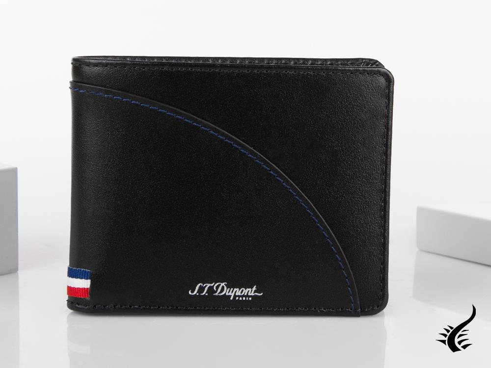 S.T. Dupont Défi Millennium Wallet, Leather, Black, 6 Cards, 172003