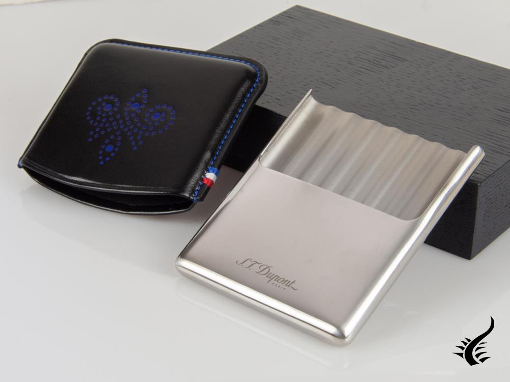 Étui à accessoires Derby ST Dupont, cuir, souple, base en métal, noir, 183072