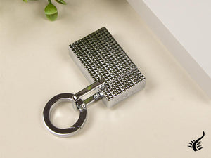 S.T. Dupont Diamond Head Key ring, Lighter, Metal, Silver, 027002KR