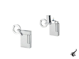 Porte-clés ST Dupont Diamond Head, Briquet, Métal, Argent, 027002KR