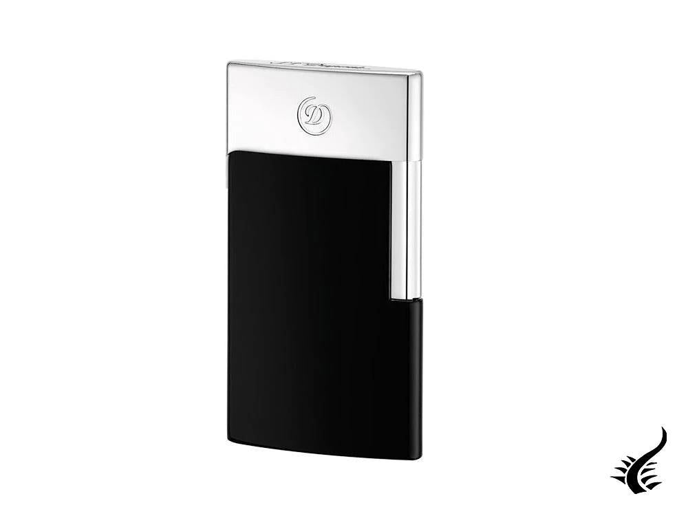 S.T. Dupont E-Slim Lighter, Chrome, Black, 027004E