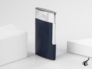 S.T. Dupont E-Slim Lighter, Chrome, Blue, 027008E