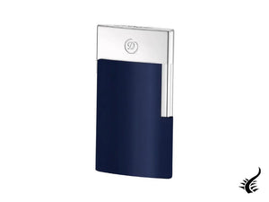 Briquet ST Dupont E-Slim, Chrome, Bleu, 027008E