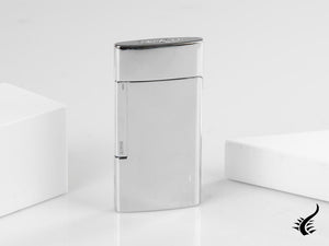 Briquet ST Dupont E-Slim, Chrome, Gris, 027002E