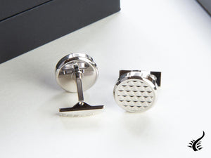 S.T. Dupont Fire Head Cufflinks, Steel, Palladium, Silver, 005581