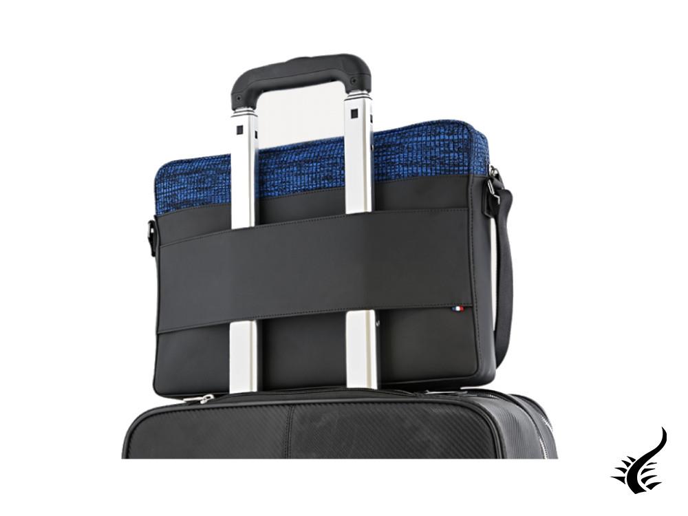Sac "Messenger" Jet Millenium de ST Dupont, Textile, Bleu, Zip, 195000