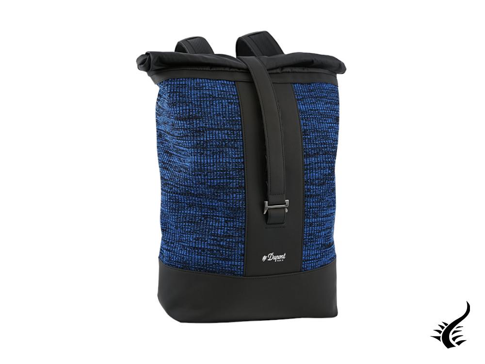 S.T. Dupont Jet Millenium Rolled Backpack, Textile, Blue, Black, 1, 195002