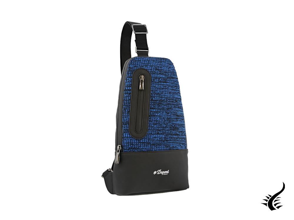 S.T. Dupont Jet Millenium Sling Backpack, Textile, Blue, Black, 195006