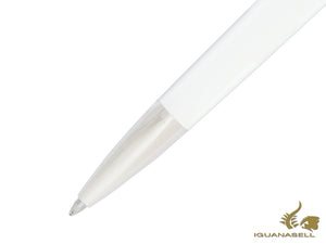 Stylo bille ST Dupont Liberté, Palladium, Blanc 465600