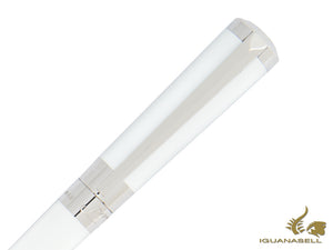 Stylo bille ST Dupont Liberté, Palladium, Blanc 465600