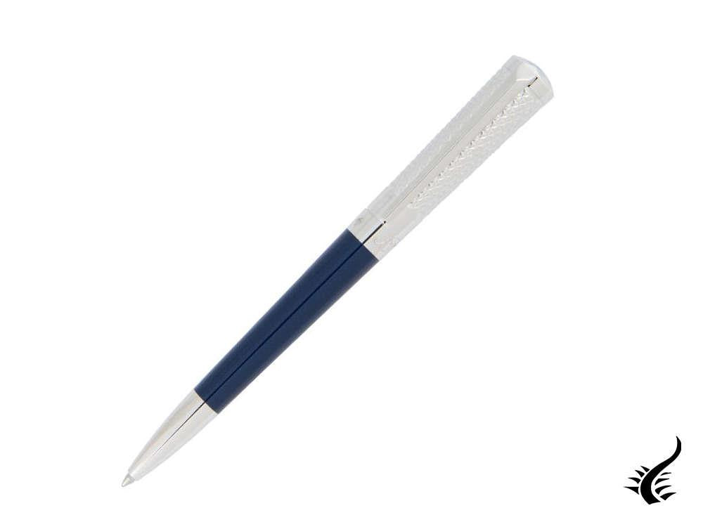 S.T. Dupont Liberté Fire Head Ballpoint pen, Lacquer, Palladium, Blue, 465017