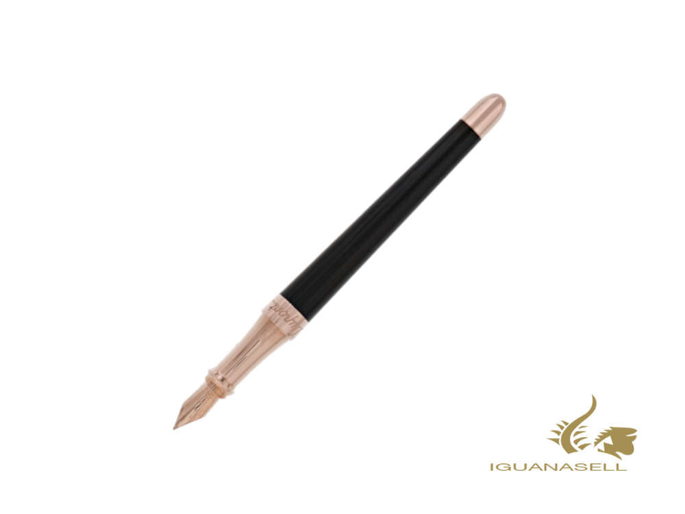 S.T. Dupont Liberté Fountain Pen, Lacquer, Rose Gold PVD, 460601