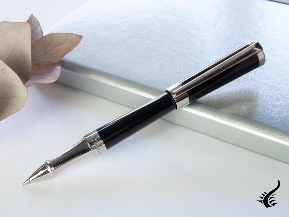 S.T. Dupont Liberté Rollerball pen, Black Lacquer, Palladium trim, 462674