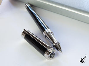 S.T. Dupont Liberté Rollerball pen, Black Lacquer, Palladium trim, 462674