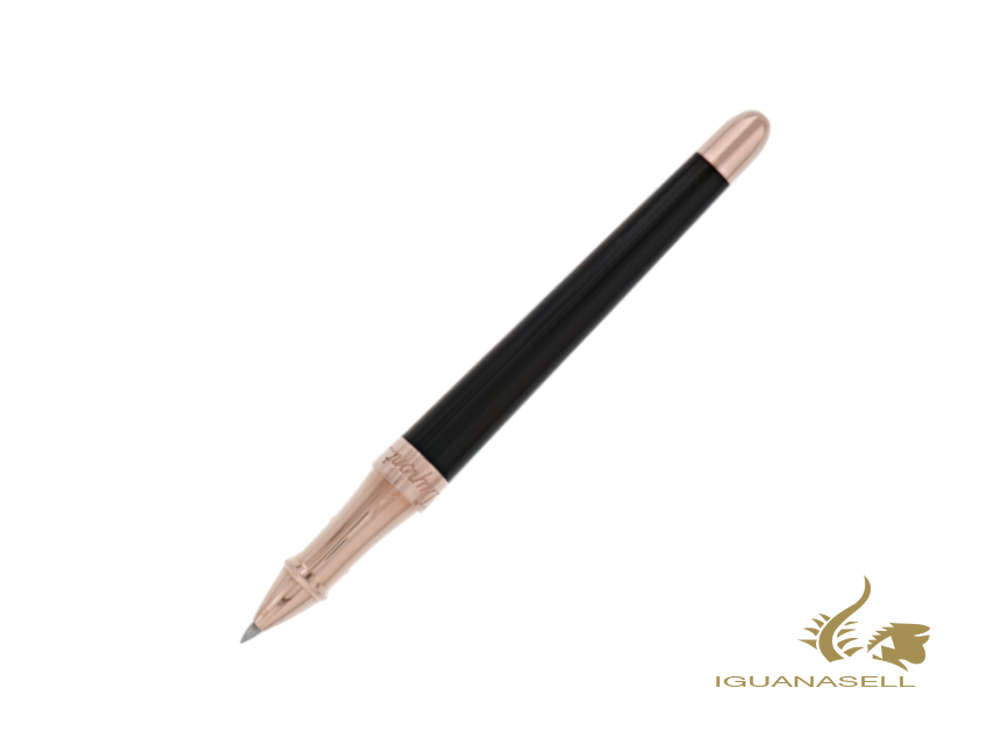 S.T. Dupont Liberté Rollerball pen, Lacquer, Rose Gold PVD, Black, 462601