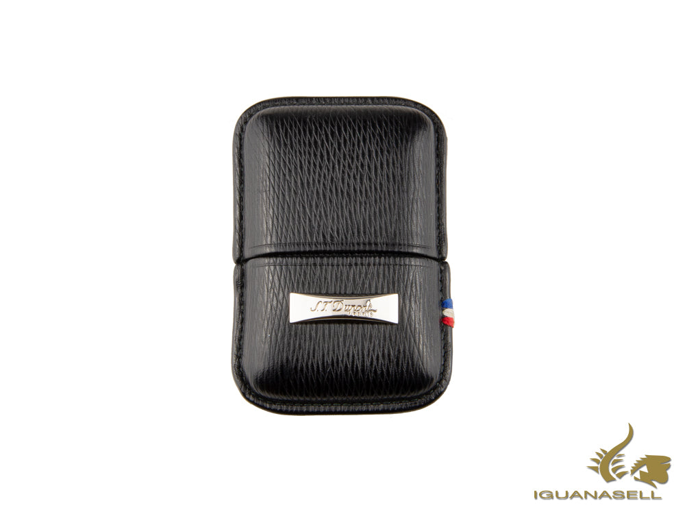 S.T. Dupont Lighter Case, Leather, Soft, Lidded, Black, 180324