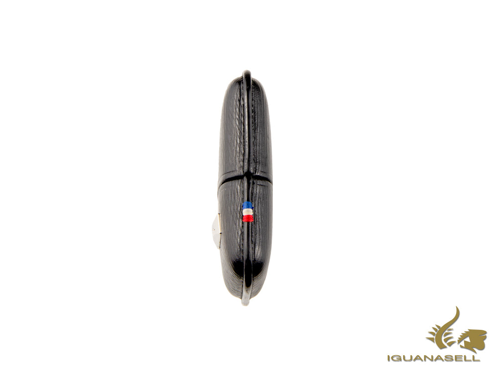 Étui à briquet ST Dupont, cuir, souple, avec couvercle, noir, 180324