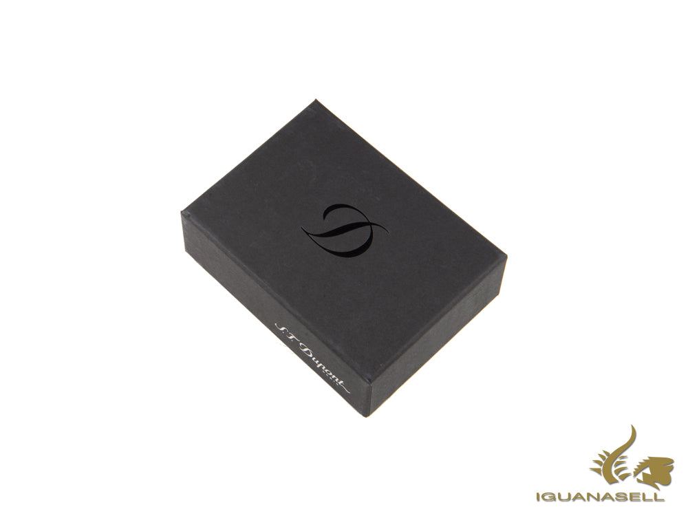 Étui à briquet ST Dupont, cuir, souple, avec couvercle, noir, 180324