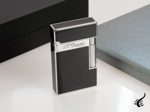 S.T. Dupont Ligne 2 Lighter, Lacquer, Palladium trim, Black, 016296