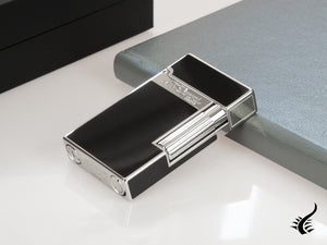 S.T. Dupont Ligne 2 Lighter, Lacquer, Palladium trim, Black, 016296