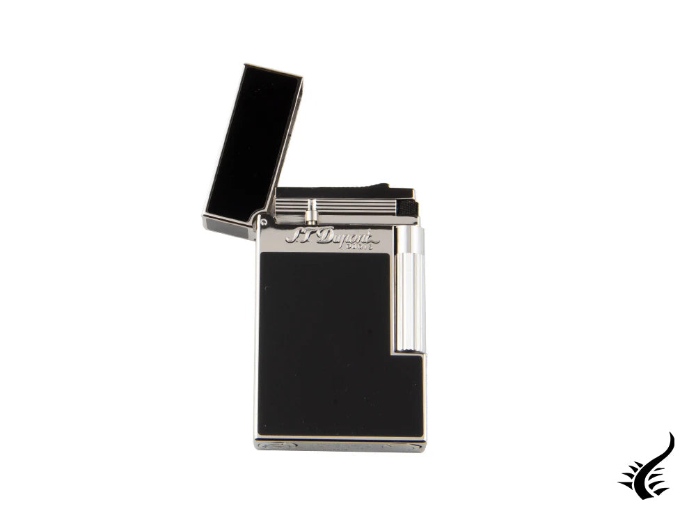 Briquet ST Dupont Ligne 2, Laque, Finition palladiée, Noir, 016296