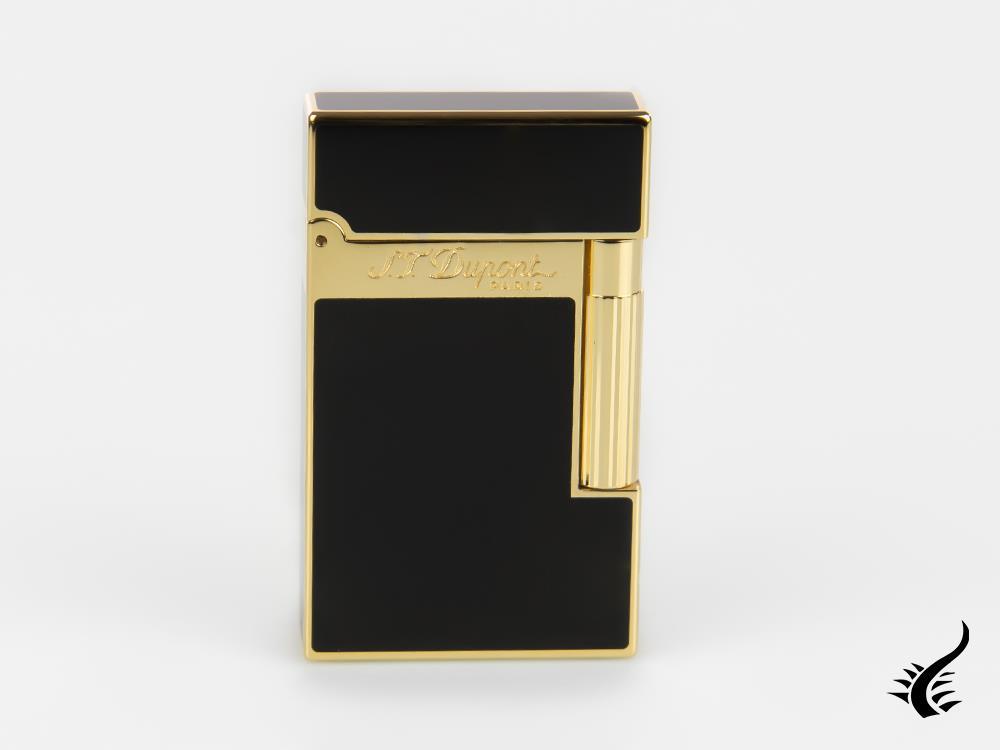 S.T. Dupont Ligne 2 Lighter, Lacquer, Gold trim, Black, 016884