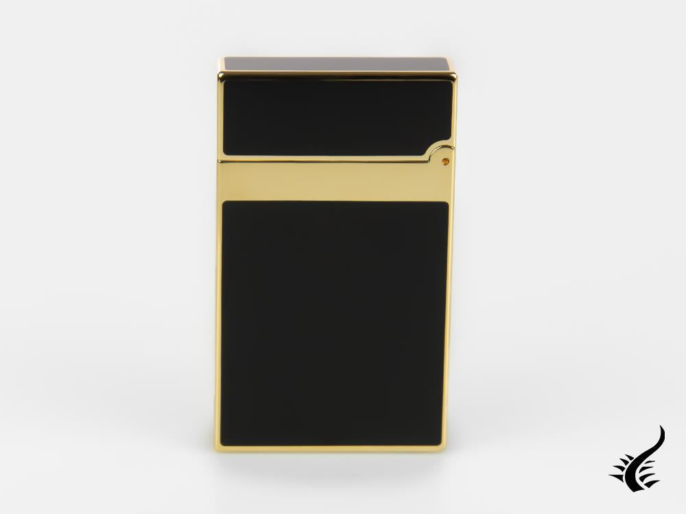 S.T. Dupont Ligne 2 Lighter, Lacquer, Gold trim, Black, 016884