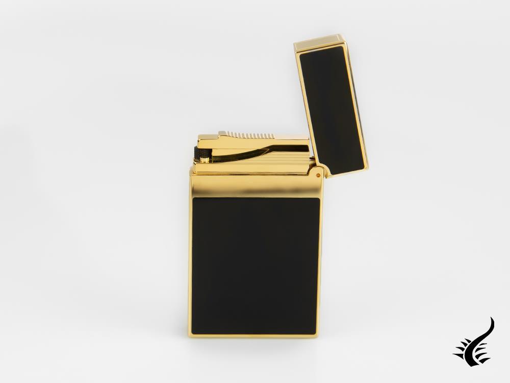 S.T. Dupont Ligne 2 Lighter, Lacquer, Gold trim, Black, 016884