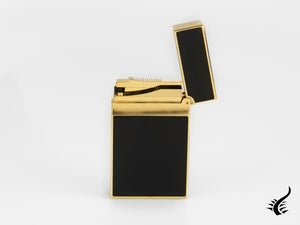 S.T. Dupont Ligne 2 Lighter, Lacquer, Gold trim, Black, 016884