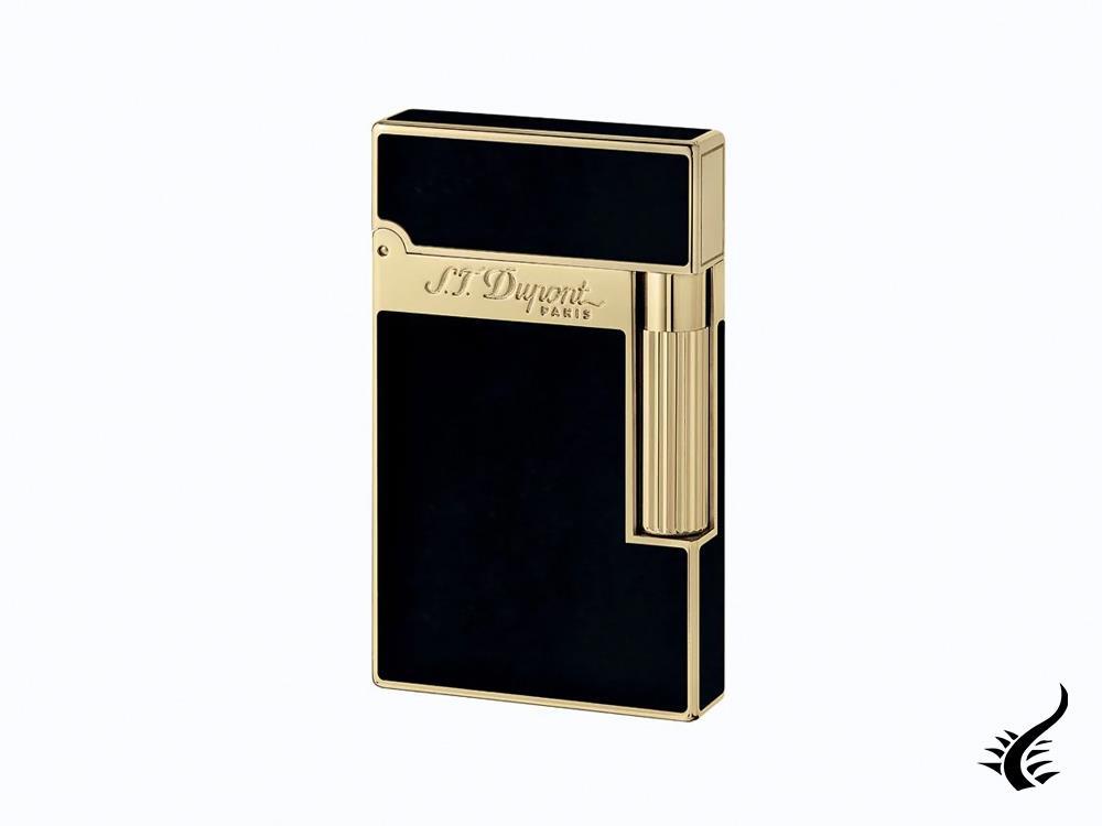 S.T. Dupont Ligne 2 Lighter, Lacquer, Gold trim, Black, 016884