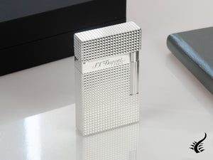 S.T. Dupont Ligne 2 Lighter, Silver Diamond Head, 016184