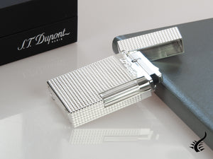 S.T. Dupont Ligne 2 Lighter, Silver Diamond Head, 016184