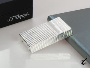 Briquet ST Dupont Ligne 2, tête de diamant argentée, 016184