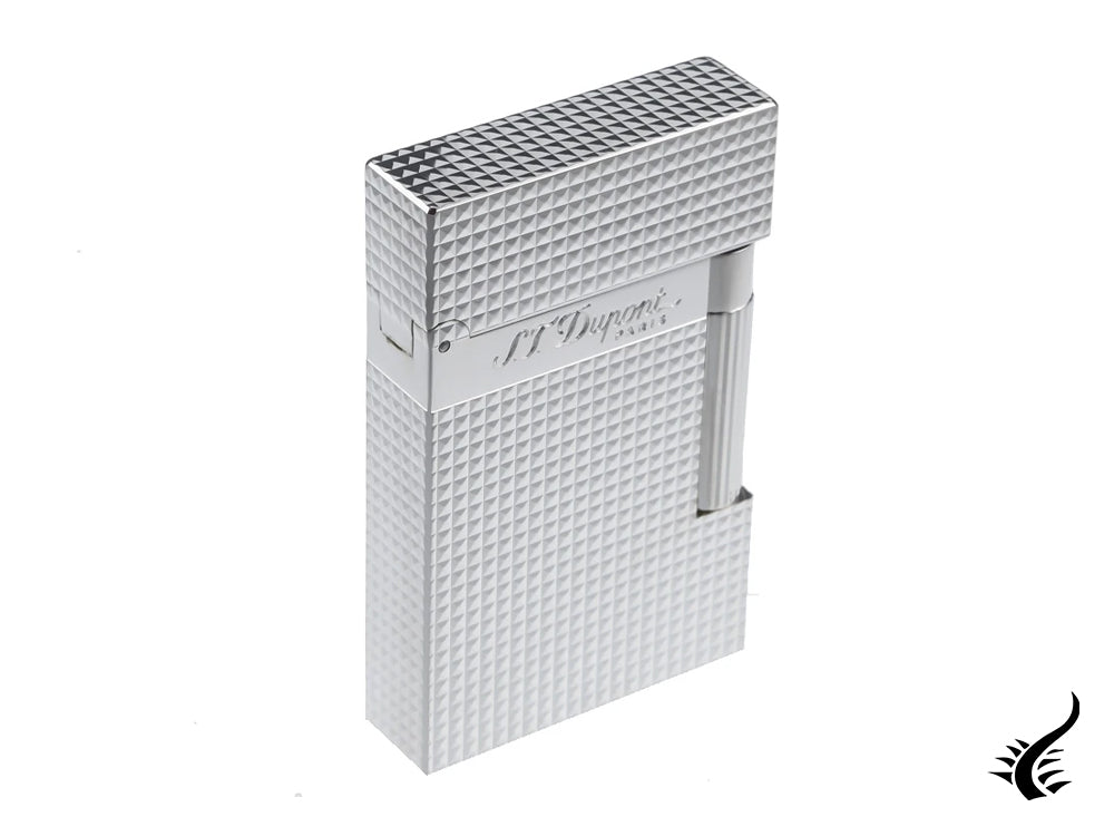 S.T. Dupont Ligne 2 Lighter, Silver Diamond Head, 016184