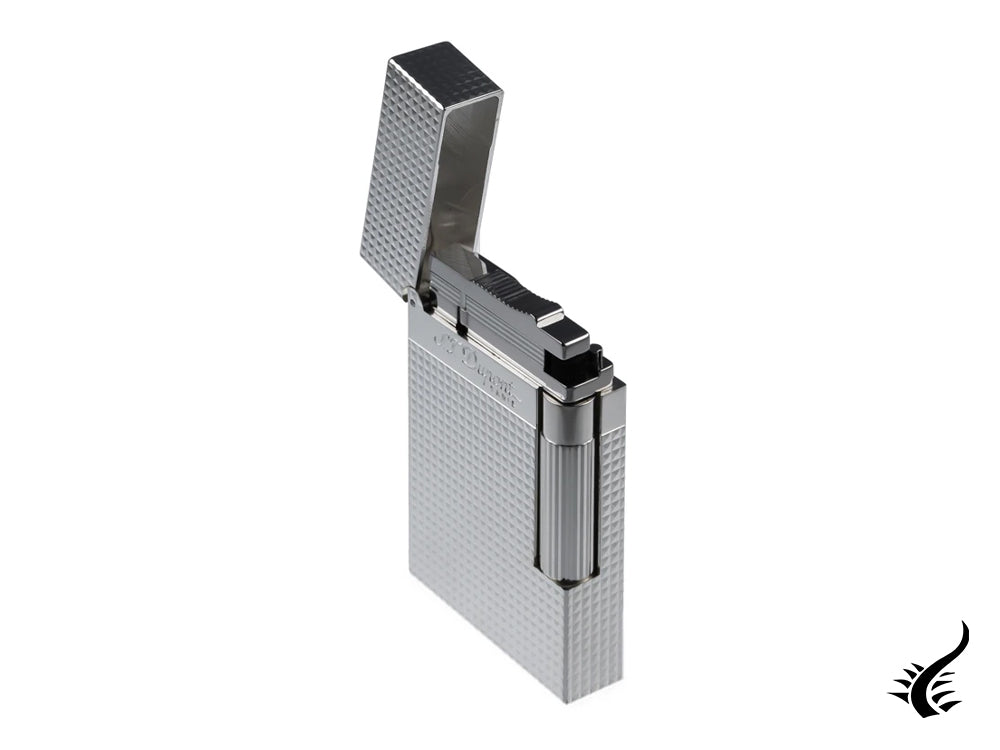 S.T. Dupont Ligne 2 Lighter, Silver Diamond Head, 016184