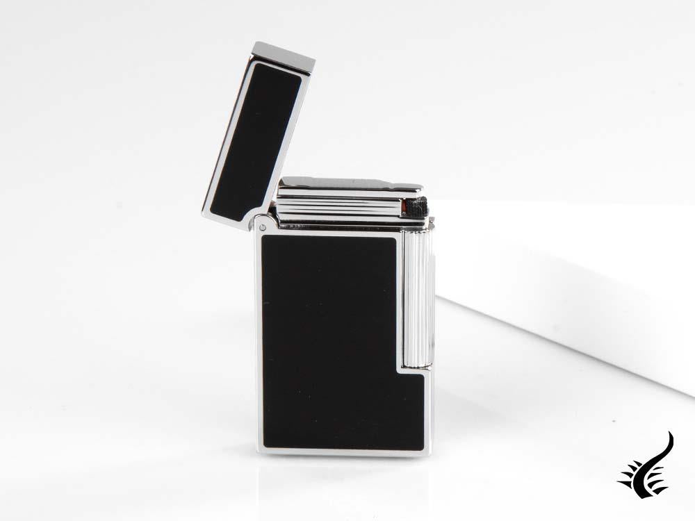 S.T. Dupont Ligne 2 Slim Lighter, Palladium, Black lacquer, 017080