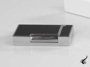 S.T. Dupont Ligne 2 Slim Lighter, Palladium, Black lacquer, 017080