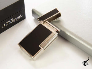 S.T. Dupont Ligne 2 Slim Lighter, Palladium, Black lacquer, 017080