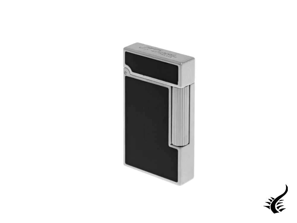 S.T. Dupont Ligne 2 Slim Lighter, Palladium, Black lacquer, 017080